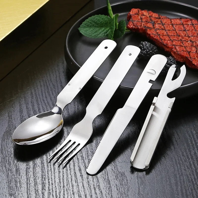 Stainless Steel Tableware Set  - Outdoor Camping Knife 리뷰 및 가격
