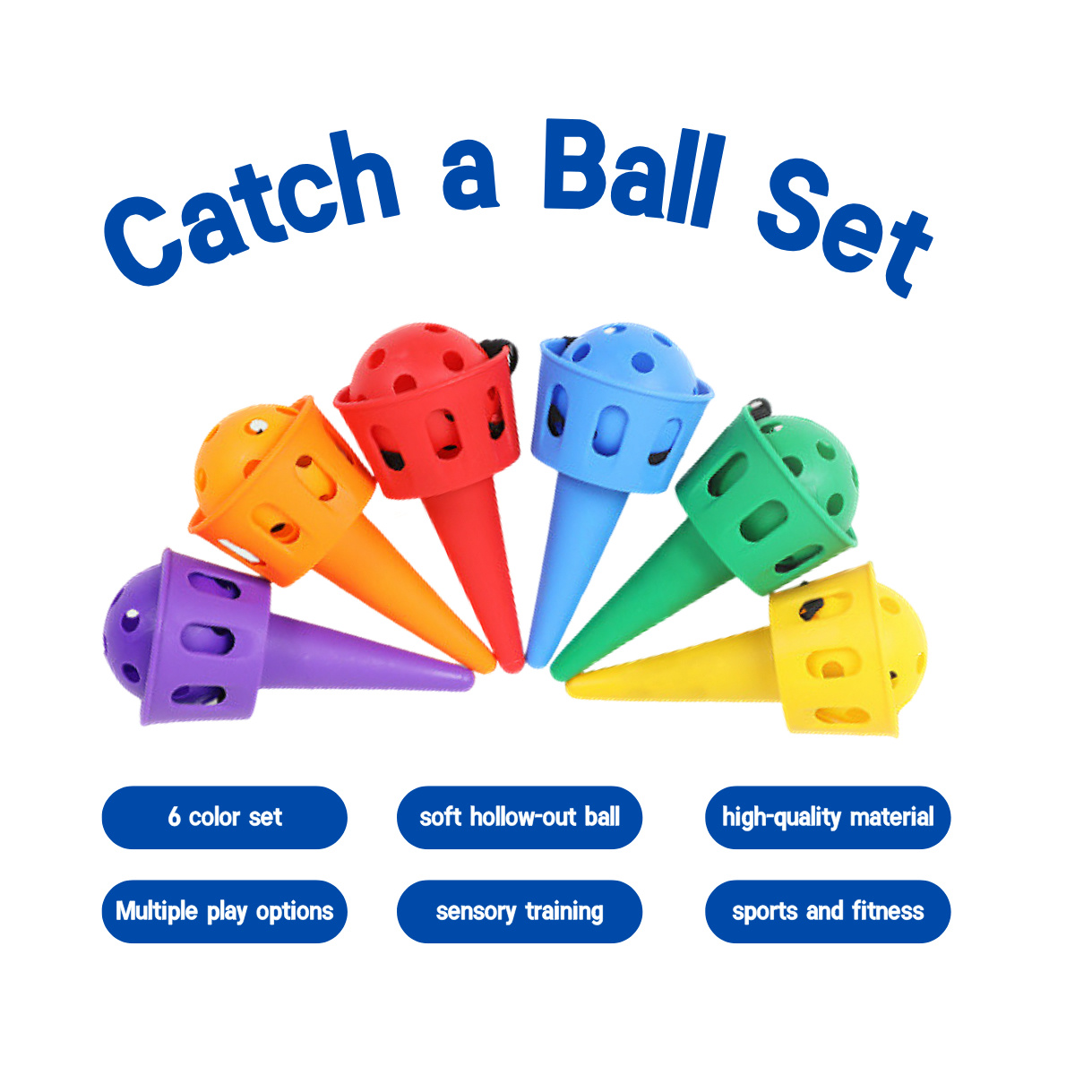 6pcs Catch a Ball Set,Champion - Outdoor Camping Activities For Adults 리뷰 및 가격