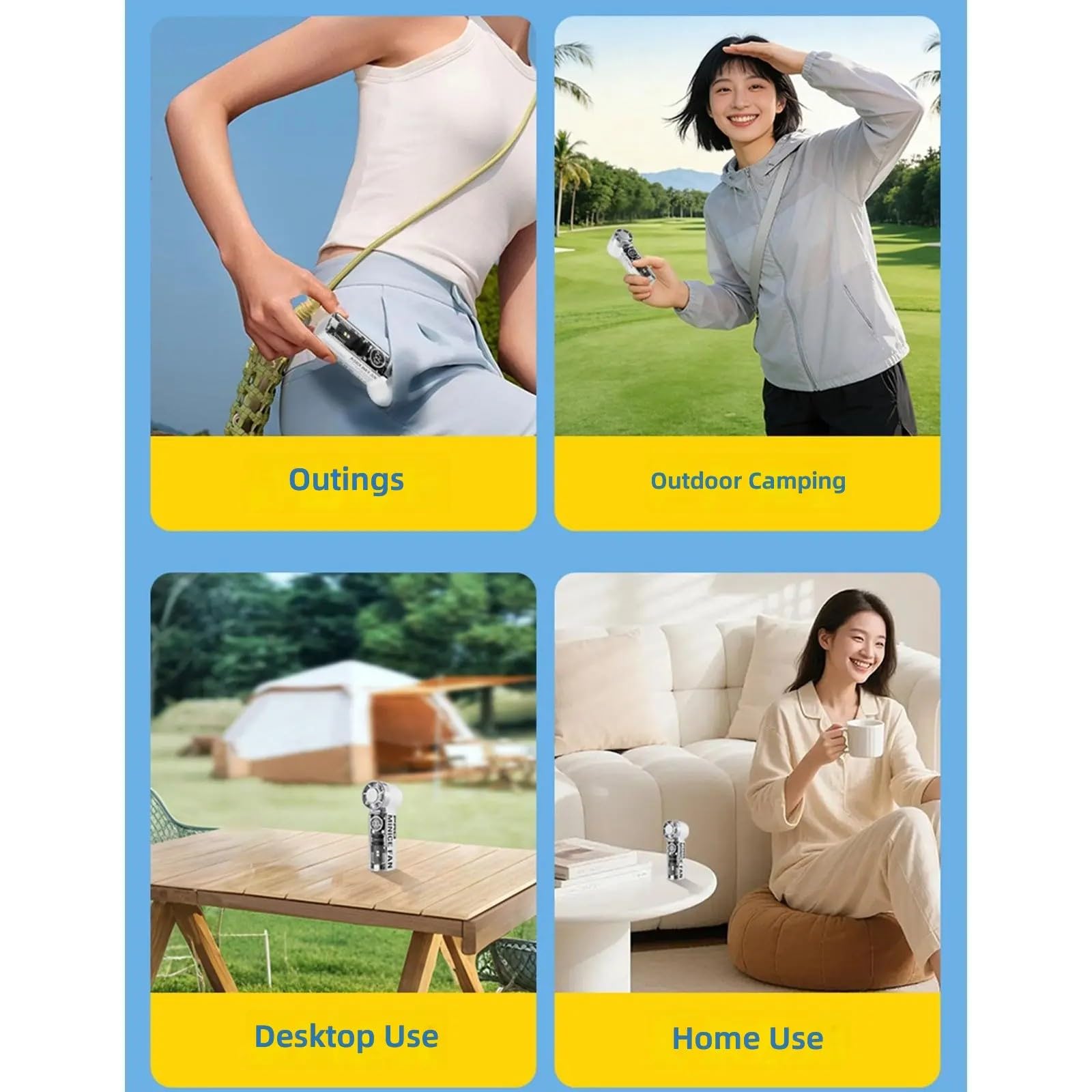 Rechargeable Mini Portable Han - Outdoor Camping Fans 리뷰 및 가격