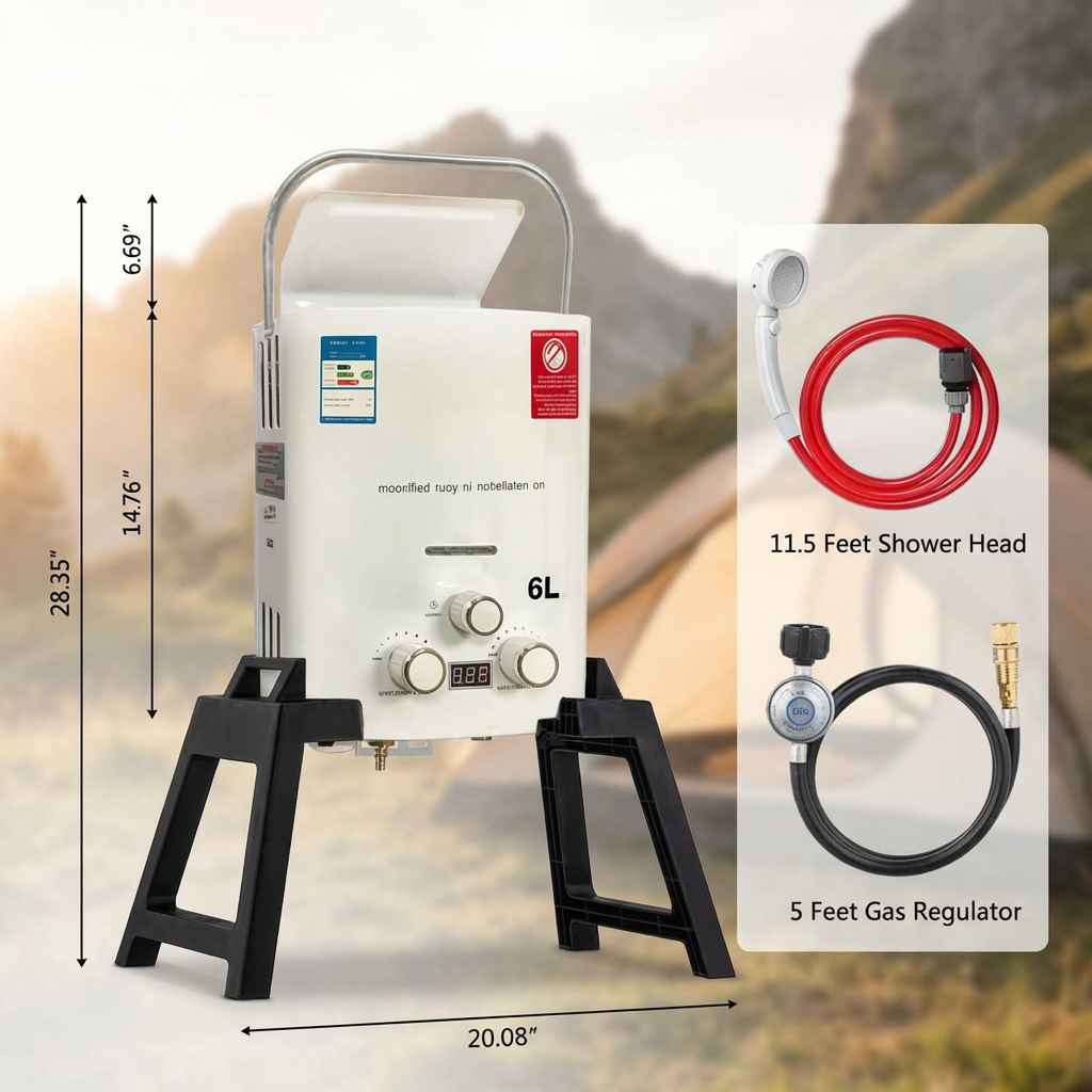 New Portable Gas Water Heater  - Outdoor Camping Hot Water Heater 리뷰 및 가격