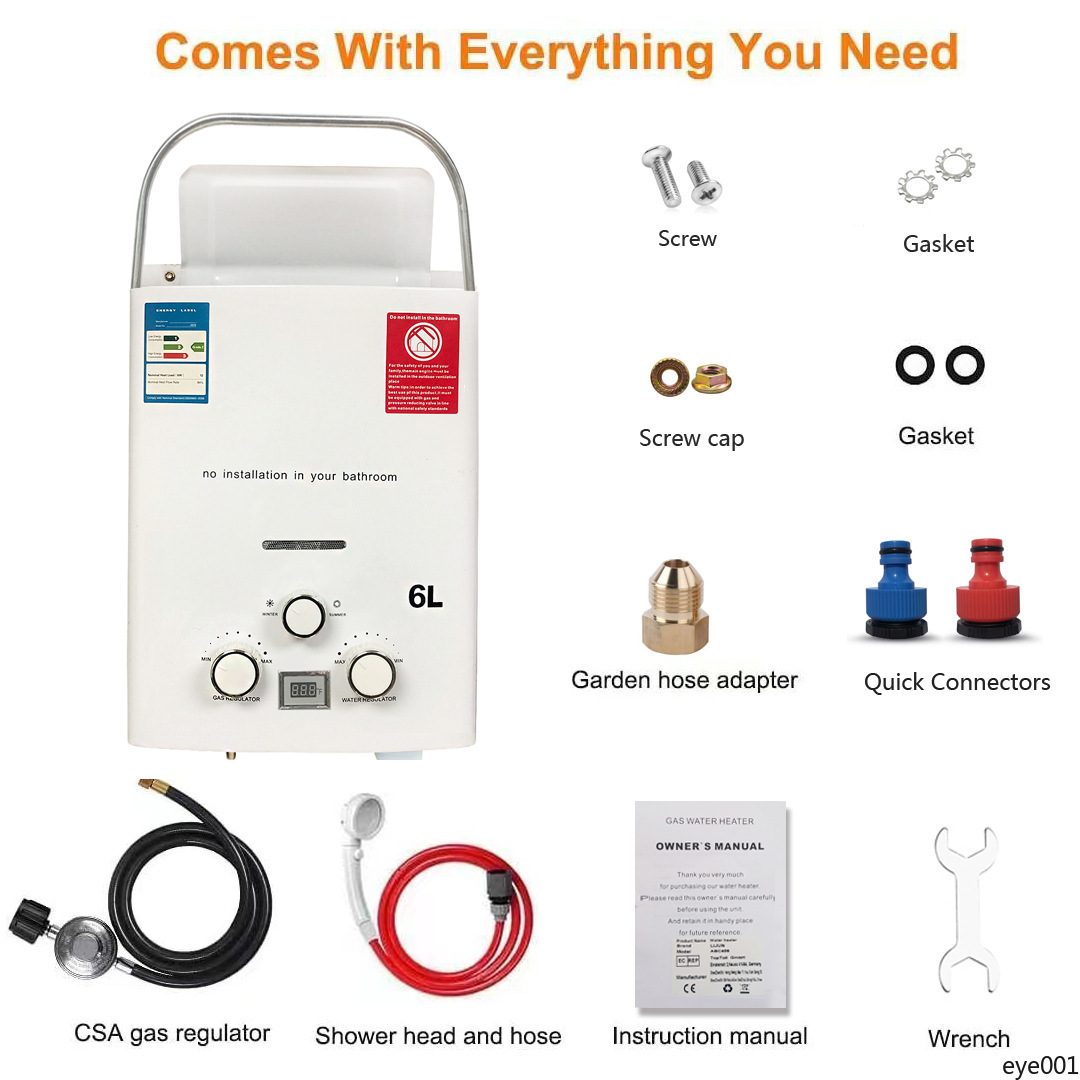 New Portable Gas Water Heater  - Outdoor Camping Hot Water Heater 리뷰 및 가격