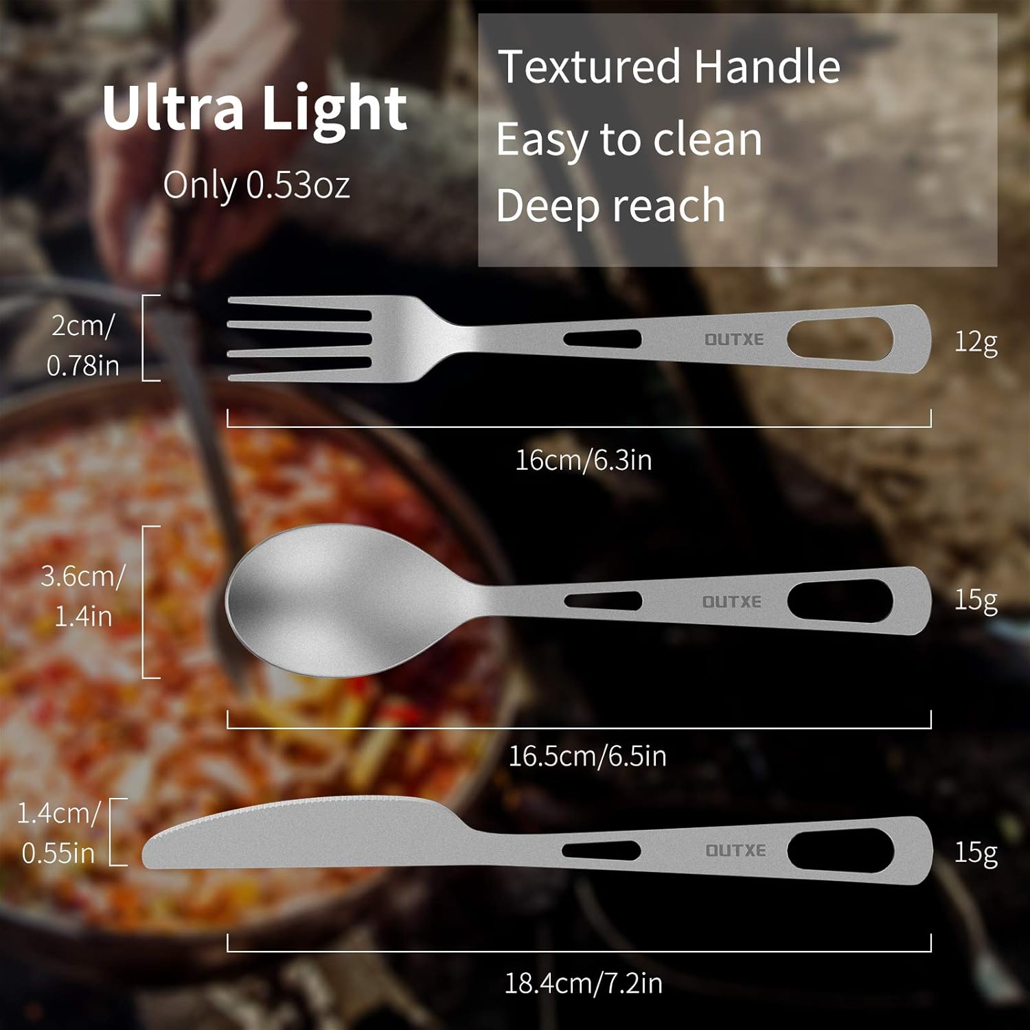 Titanium Camping Cutlery Set w - Outdoor Camping Knife 리뷰 및 가격