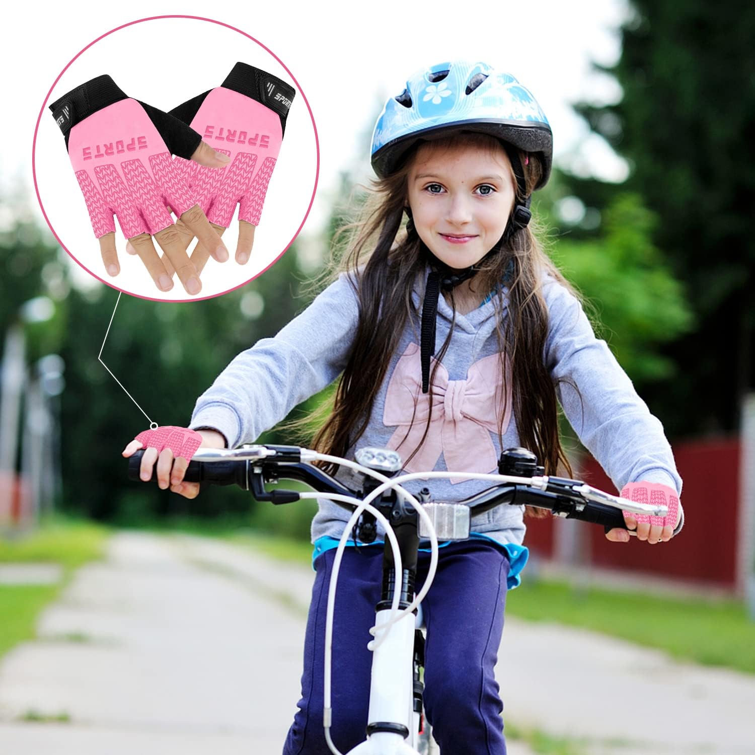 1pair Fingerless Cycling Glove - Outdoor Camping Kids Activities 리뷰 및 가격