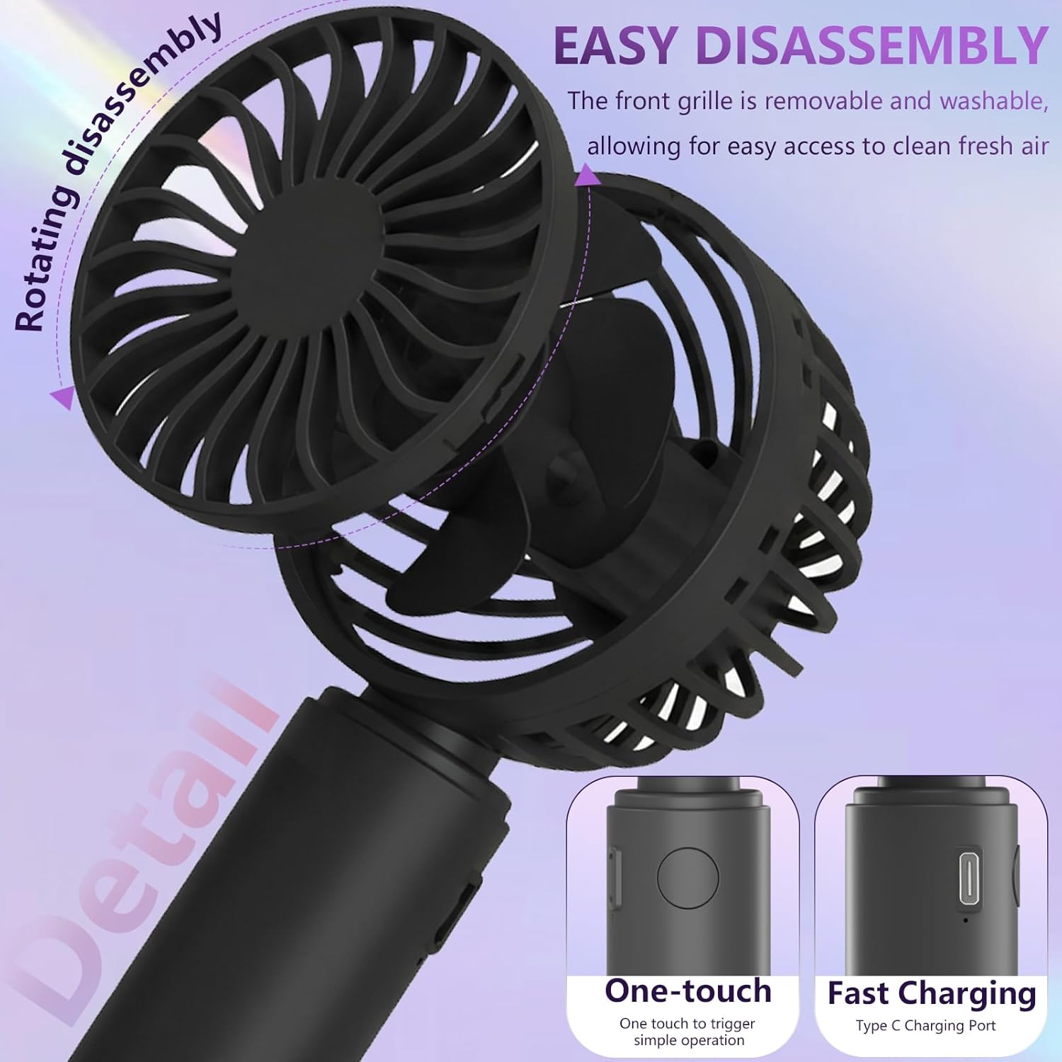 Mini Handheld Fan 4-Pack USB R - Outdoor Camping Fans 리뷰 및 가격