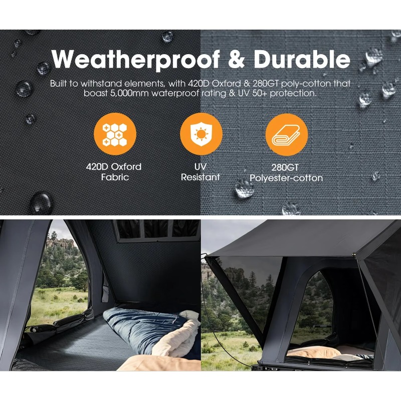 Aluminum Hard Shell Roof Self  - Outdoor Camping And Glamping 리뷰 및 가격