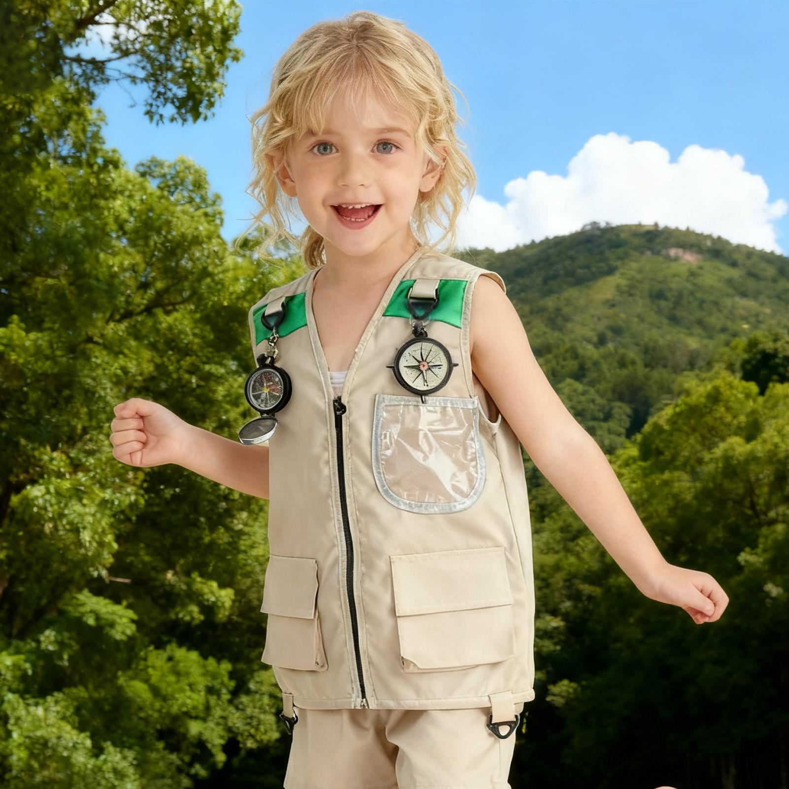 Kids Fishing Vest Sleeveless C - Outdoor Camping Kids Activities 리뷰 및 가격