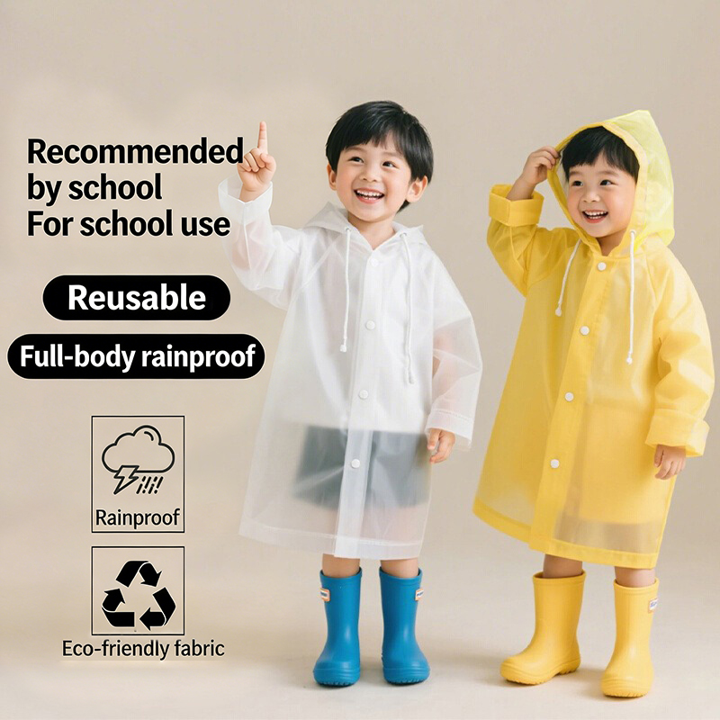 Disposable Long Kids Raincoat  - Outdoor Camping Kids Activities 리뷰 및 가격