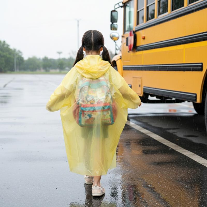 Disposable Long Kids Raincoat  - Outdoor Camping Kids Activities 리뷰 및 가격