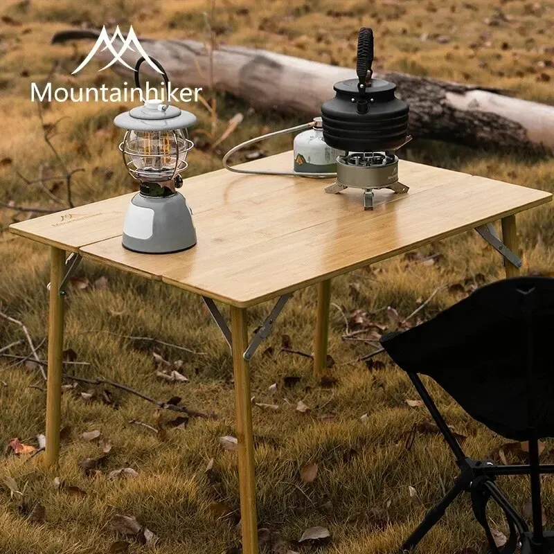 MOUNTAINHIKER 2/3 Bamboo Foldi - Outdoor Camping Table With Storage 리뷰 및 가격