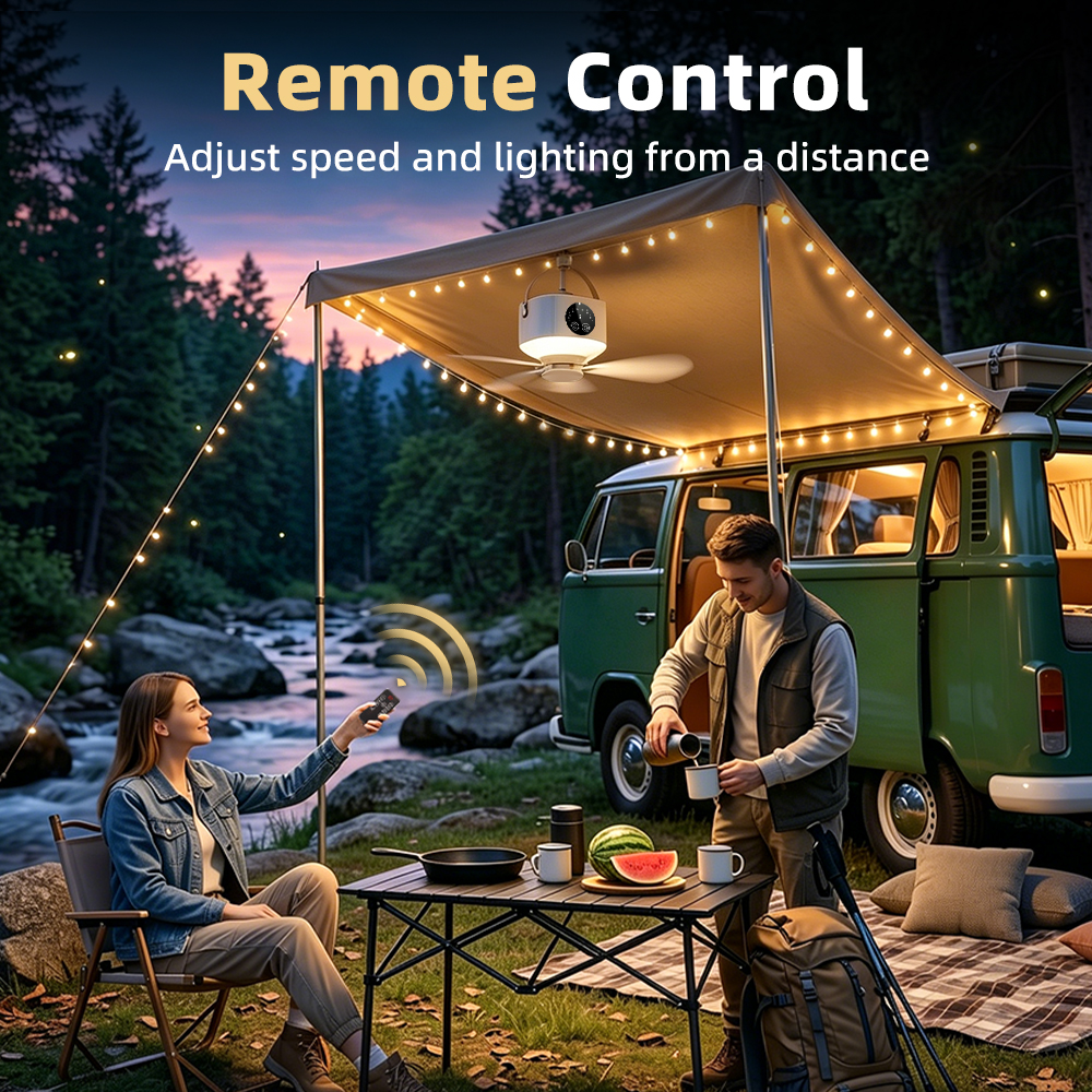 Wireless Ceiling Fan With Ligh - Outdoor Camping Fans 리뷰 및 가격